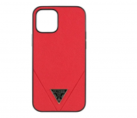 Чехол Guess Saffiano Triangle metal logo для iPhone 12 Pro Max, красный - купить по выгодной цене  в Цифромаркет —  интернет магазин цифровой техники: отзывы 