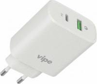 СЗУ Vipe 38W, PD+QC, белое - купить по выгодной цене  в Цифромаркет —  интернет магазин цифровой техники: отзывы 