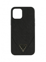Чехол Guess Saffiano Triangle metal logo для iPhone 12 mini, черный - купить по выгодной цене  в Цифромаркет —  интернет магазин цифровой техники: отзывы 