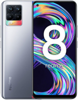 Смартфон Realme 8 (128 ГБ), серебристый – купить по выгодной цене в Цифромаркет —  интернет магазин цифровой техники, отзывы 