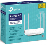 Роутер беспроводной TP-Link Archer A5 AC1200, белый – купить по выгодной цене в Цифромаркет —  интернет магазин цифровой техники, отзывы 