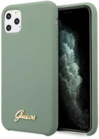 Накладка Guess Silicone collection Gold metal logo для iPhone 11 Pro, зеленый - купить по выгодной цене  в Цифромаркет —  интернет магазин цифровой техники: отзывы 
