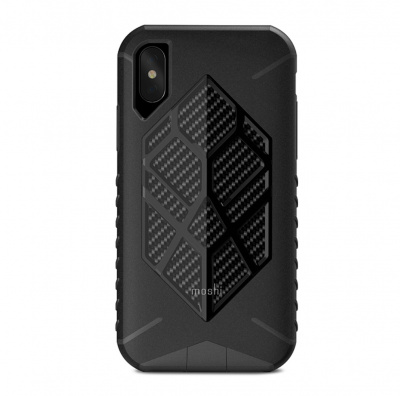 Чехол Moshi Talos для iPhone X ударопрочный пластик, черный - купить по выгодной цене  в Цифромаркет —  интернет магазин цифровой техники: отзывы 