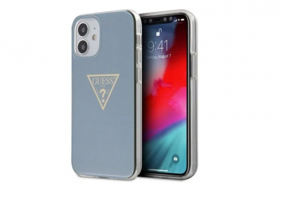 Чехол Guess Metallc effect Triangle logo для iPhone 12 mini, светло-синий - купить по выгодной цене  в Цифромаркет —  интернет магазин цифровой техники: отзывы 