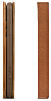 Чехол-кошелек Moshi iPhone X Overture, коричневый 4