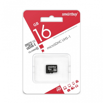 Карта памяти MicroSD 16 Gb Smart Buy Class 10, черная - купить по выгодной цене  в Цифромаркет —  интернет магазин цифровой техники: отзывы 