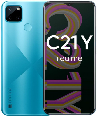 Смартфон Realme С21-Y (3+32 ГБ), голубой – купить по выгодной цене в Цифромаркет —  интернет магазин цифровой техники, отзывы 