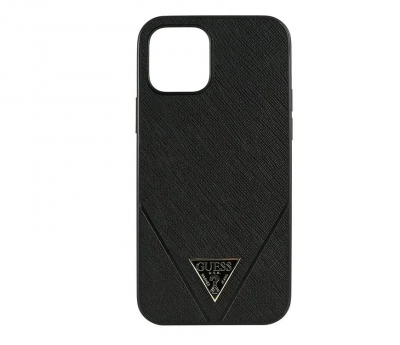 Чехол Guess Saffiano Triangle metal logo для iPhone 12 Pro Max, черный - купить по выгодной цене  в Цифромаркет —  интернет магазин цифровой техники: отзывы 