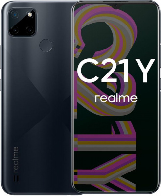 Смартфон Realme С21-Y (4+64 ГБ), черный – купить по выгодной цене в Цифромаркет —  интернет магазин цифровой техники, отзывы 