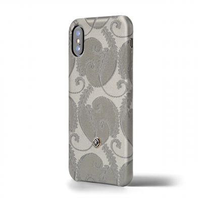 Чехол Revested iPhone X Silk collection silver of florence 3