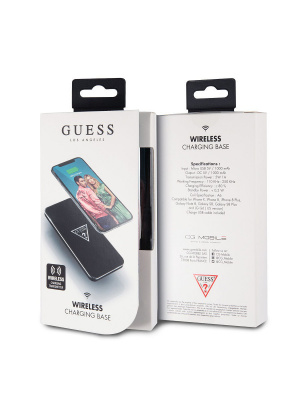 БЗУ Guess Wireless Glossy, черное/серебро - купить по выгодной цене  в Цифромаркет —  интернет магазин цифровой техники: отзывы 