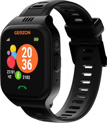 Детские часы Geozon Active, черные – купить по выгодной цене в Цифромаркет —  интернет магазин цифровой техники, отзывы 