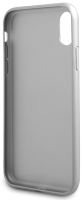 Чехол Guess iPhone X Iridescent Hard PU, серебристый 4